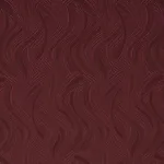 Schumacher 86891 Quilted Waves Indoor/Outdoor Merlot fabric swatch