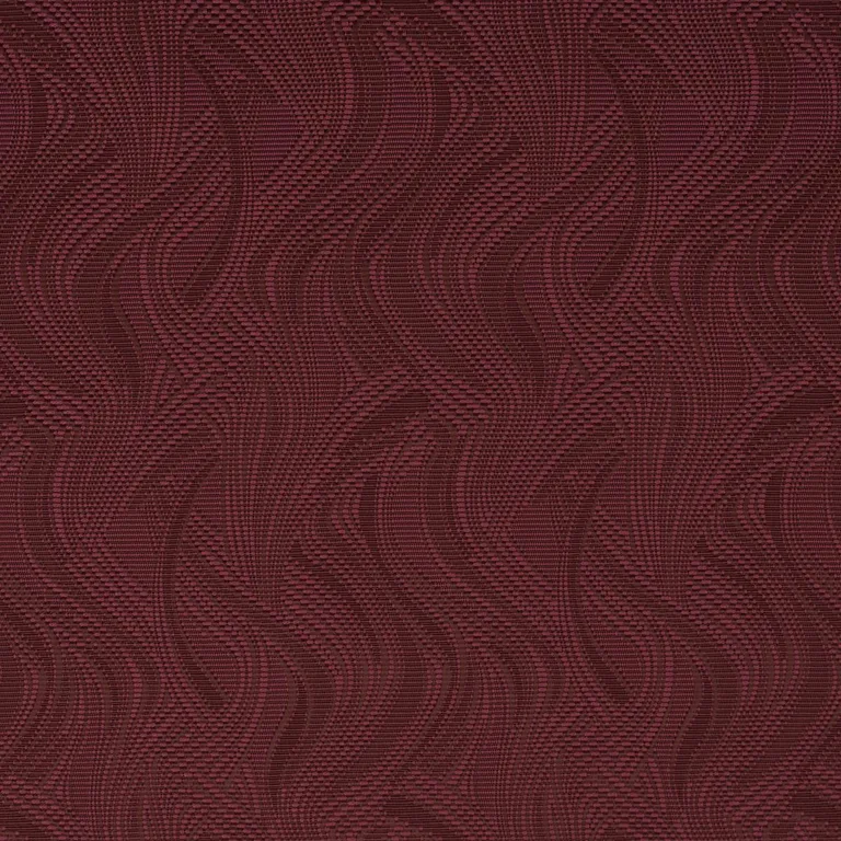 Schumacher 86891 Quilted Waves Indoor/Outdoor Merlot fabric swatch