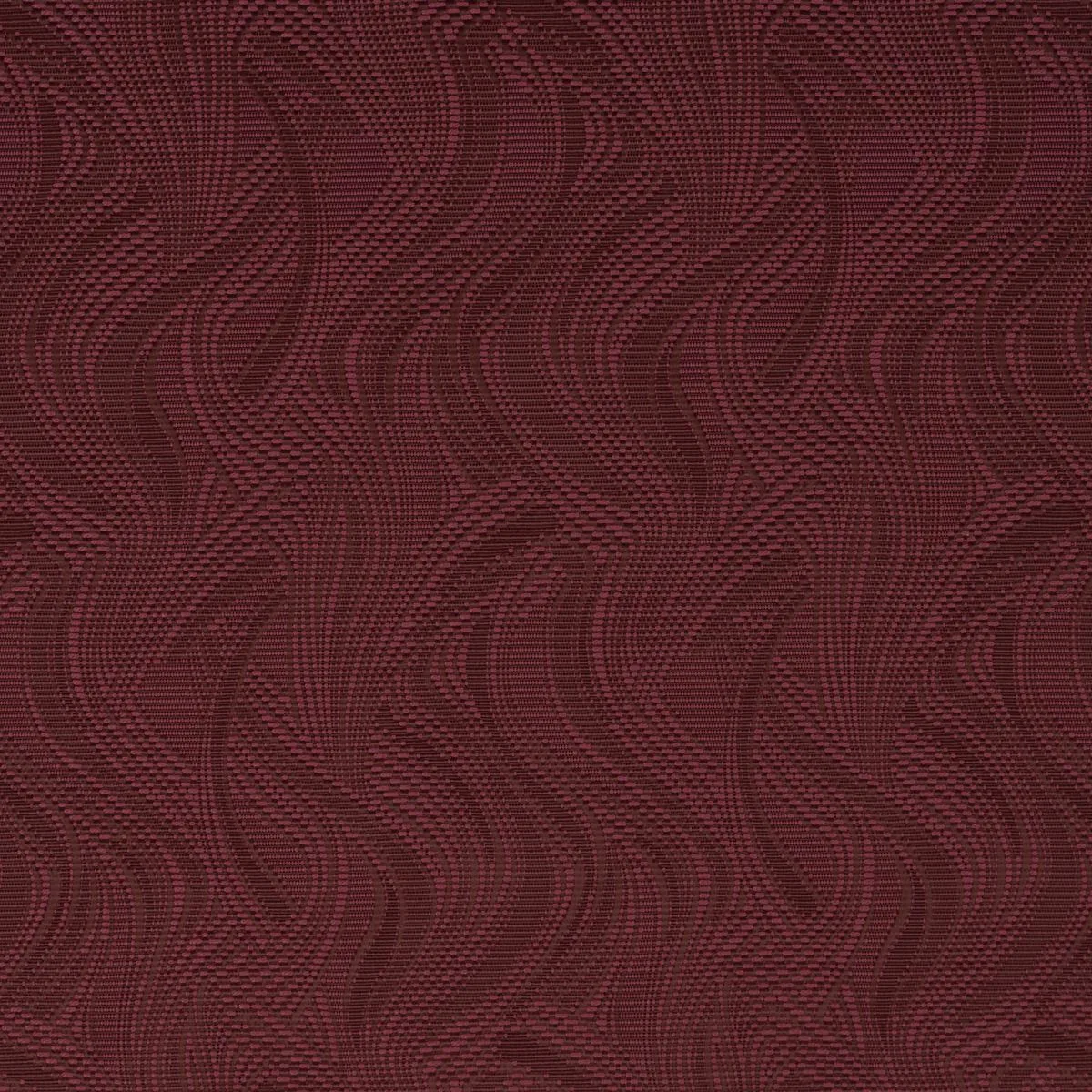 Schumacher 86891 Quilted Waves Indoor/Outdoor Merlot fabric swatch