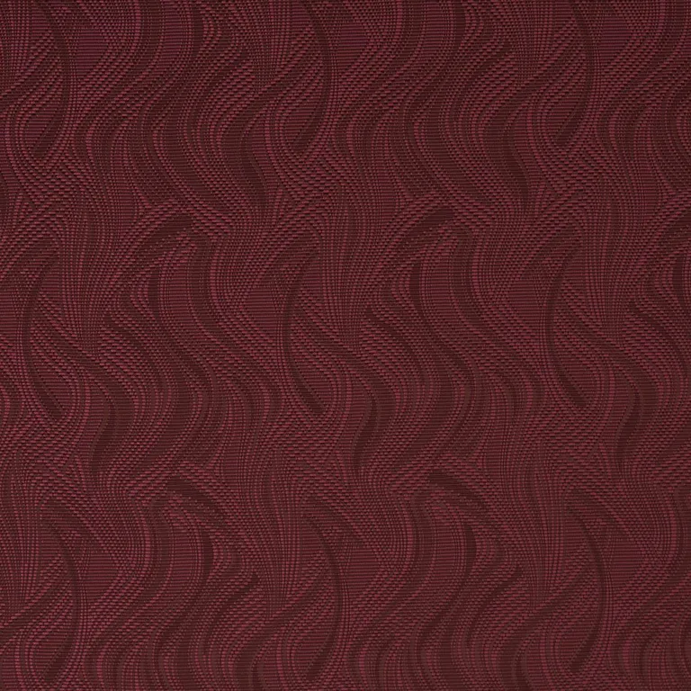 Schumacher 86891 Quilted Waves Indoor/Outdoor Merlot fabric swatch