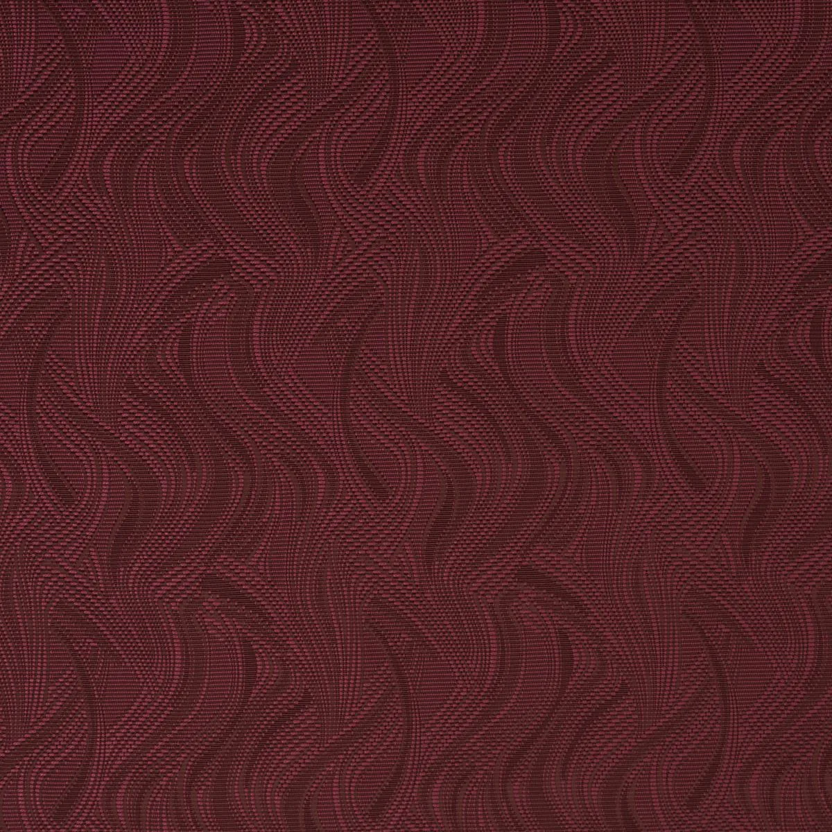 Schumacher 86891 Quilted Waves Indoor/Outdoor Merlot fabric swatch