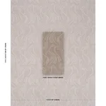 Schumacher 86890 Quilted Waves Indoor/Outdoor Metallic Brown fabric swatch