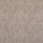 Schumacher 86890 Quilted Waves Indoor/Outdoor Metallic Brown fabric swatch
