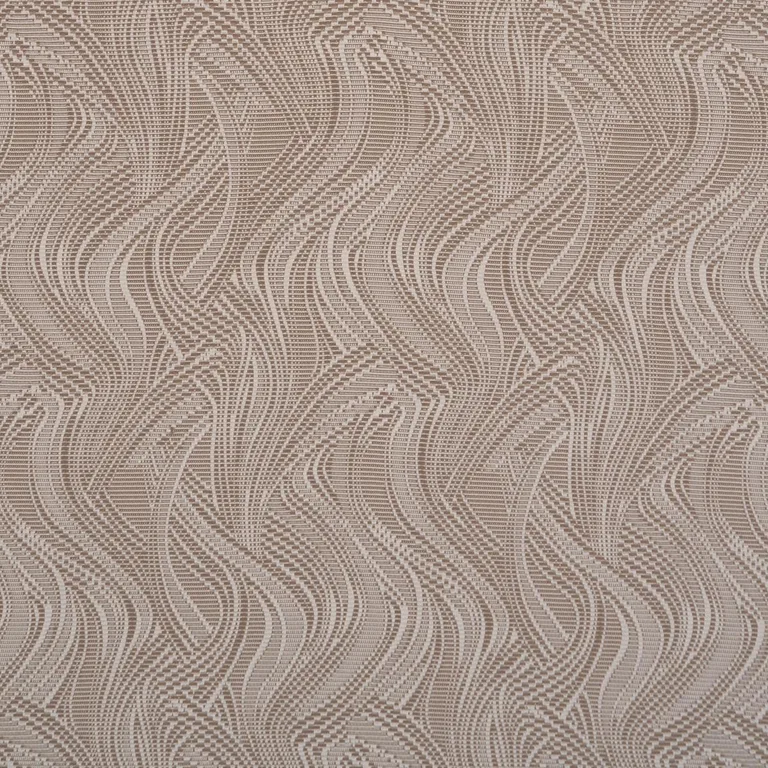 Schumacher 86890 Quilted Waves Indoor/Outdoor Metallic Brown fabric swatch