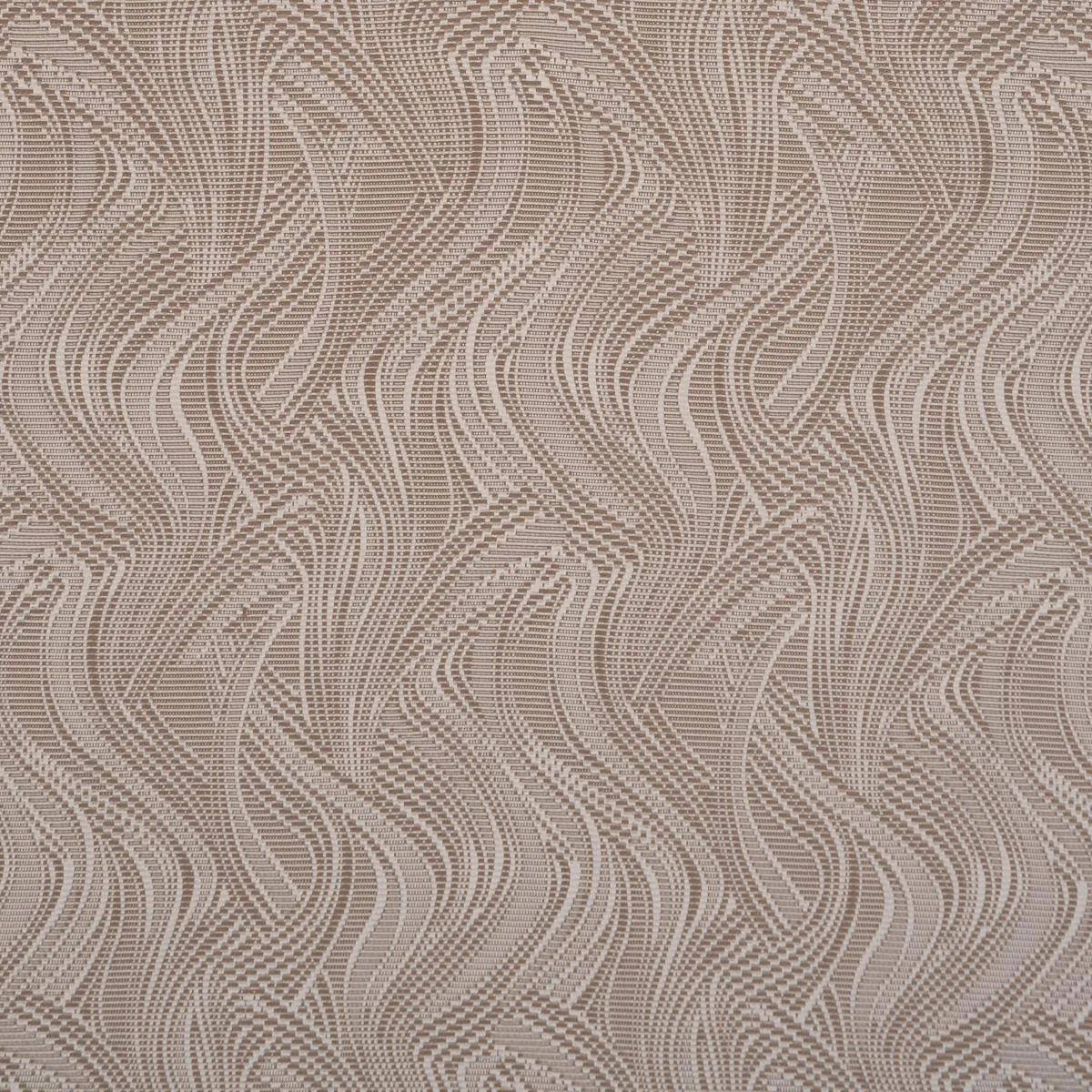 Schumacher 86890 Quilted Waves Indoor/Outdoor Metallic Brown fabric swatch