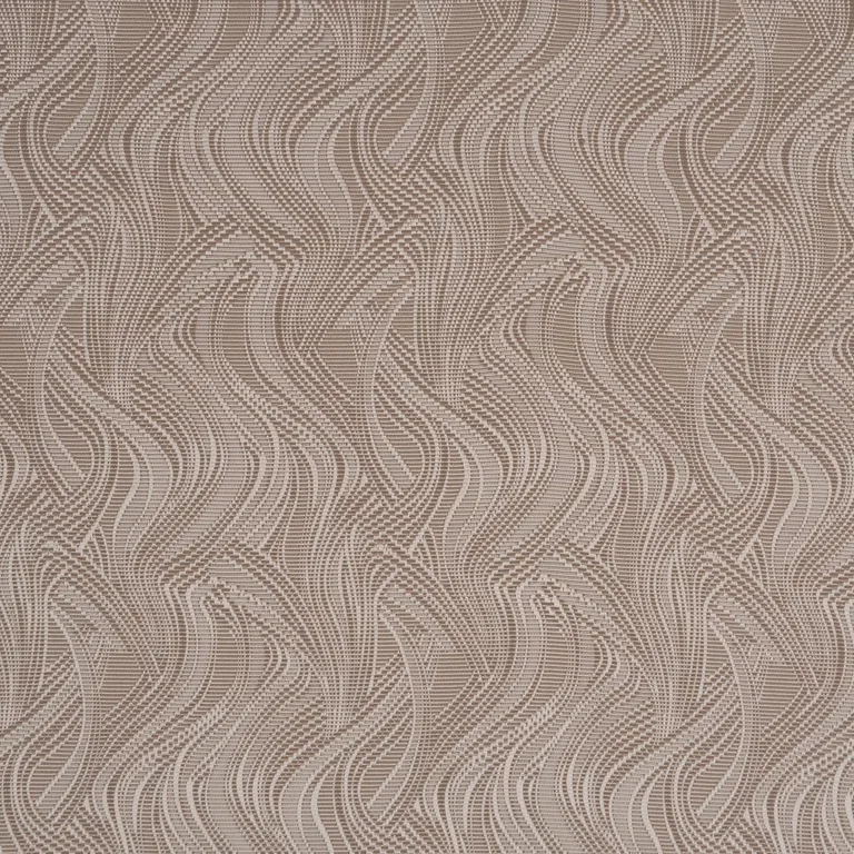 Schumacher 86890 Quilted Waves Indoor/Outdoor Metallic Brown fabric swatch