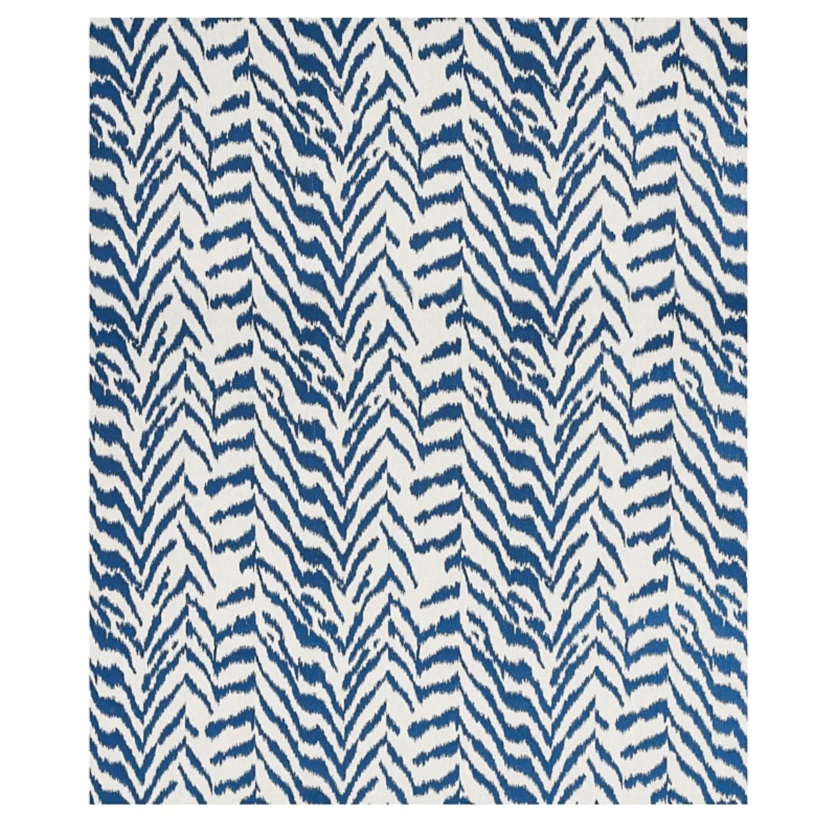 Schumacher 80672 Quincy Embroidery On Linen Navy fabric swatch