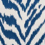 Schumacher 80672 Quincy Embroidery On Linen Navy fabric swatch