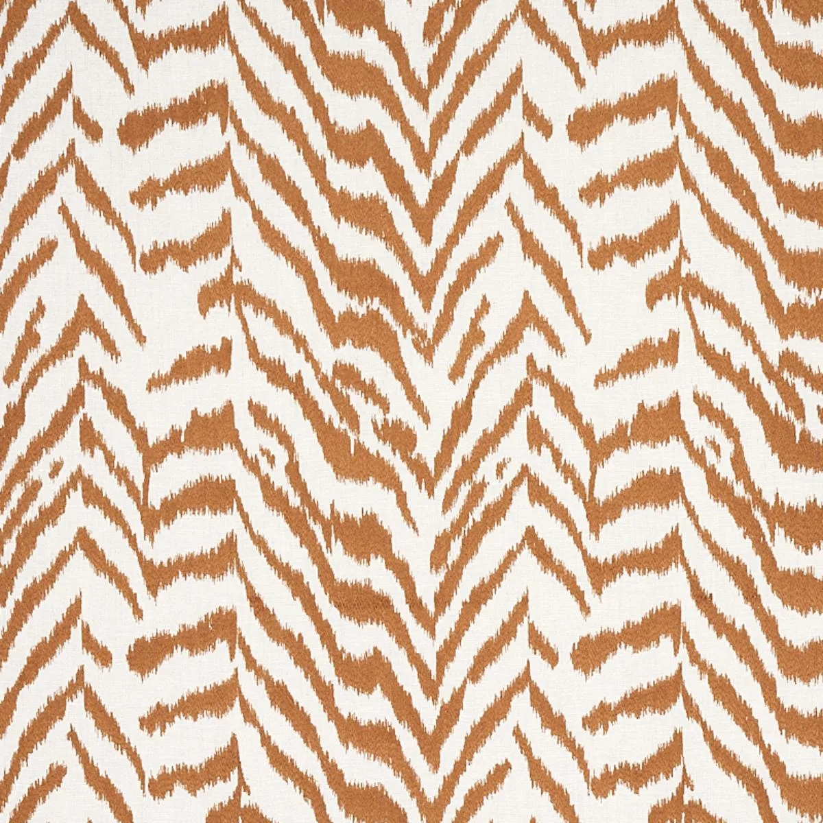 Schumacher 80671 Quincy Embroidery On Linen Toast fabric swatch
