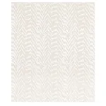 Schumacher 80670 Quincy Embroidery On Linen White fabric swatch