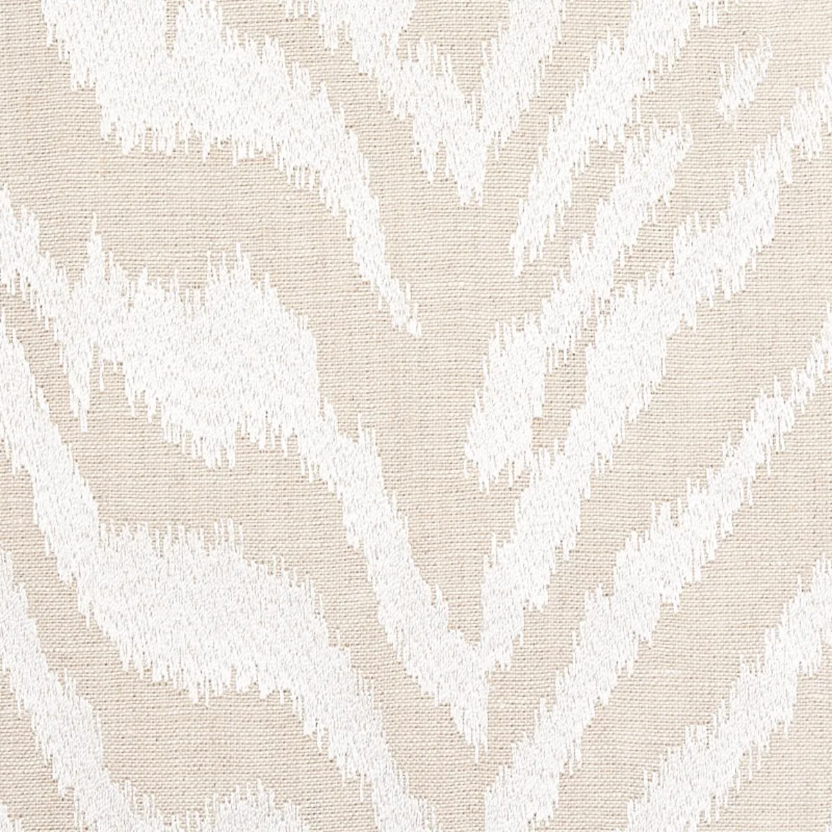 Schumacher 80670 Quincy Embroidery On Linen White fabric swatch