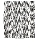 Schumacher 179410 Quincy Hand Print Black fabric swatch
