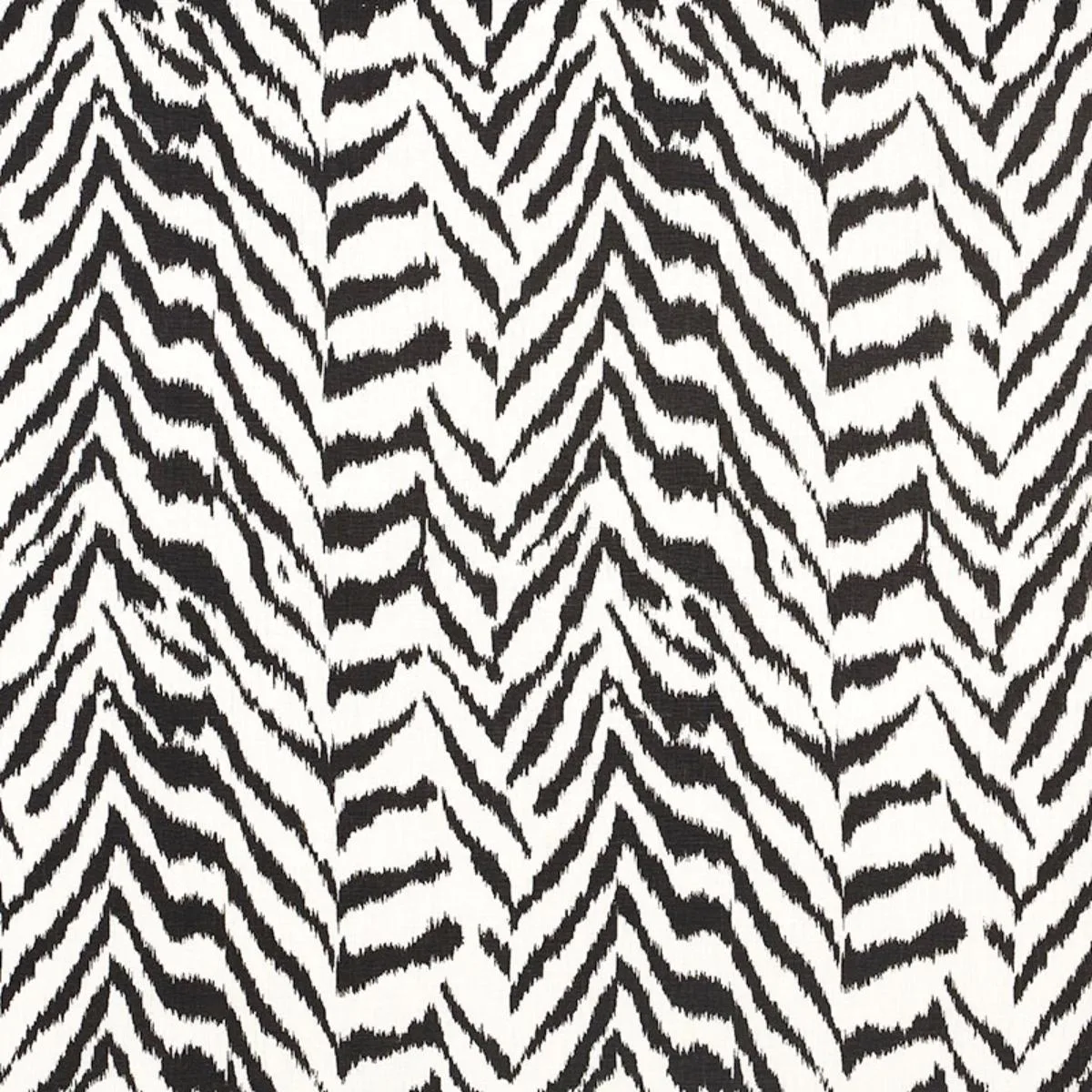 Schumacher 179410 Quincy Hand Print Black fabric swatch