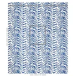 Schumacher 179412 Quincy Hand Print Blue fabric swatch