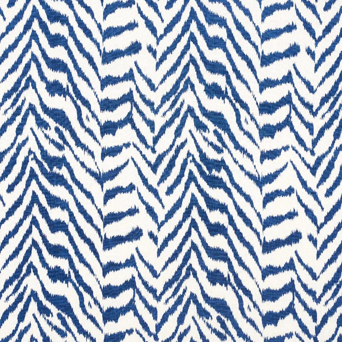 Schumacher 179412 Quincy Hand Print Blue fabric swatch