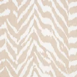 Schumacher 179411 Quincy Hand Print Natural fabric swatch