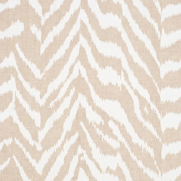 Schumacher 179411 Quincy Hand Print Natural fabric swatch