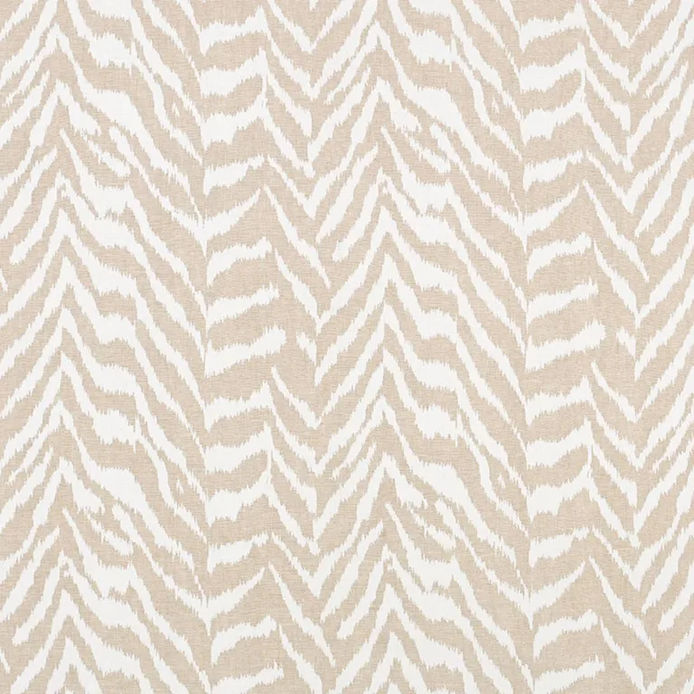 Schumacher 179411 Quincy Hand Print Natural fabric swatch