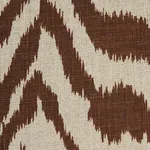 Schumacher 179413 Quincy Hand Print Safari fabric swatch