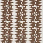 Schumacher 181522 Ra Brown fabric swatch