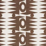 Schumacher 181522 Ra Brown fabric swatch