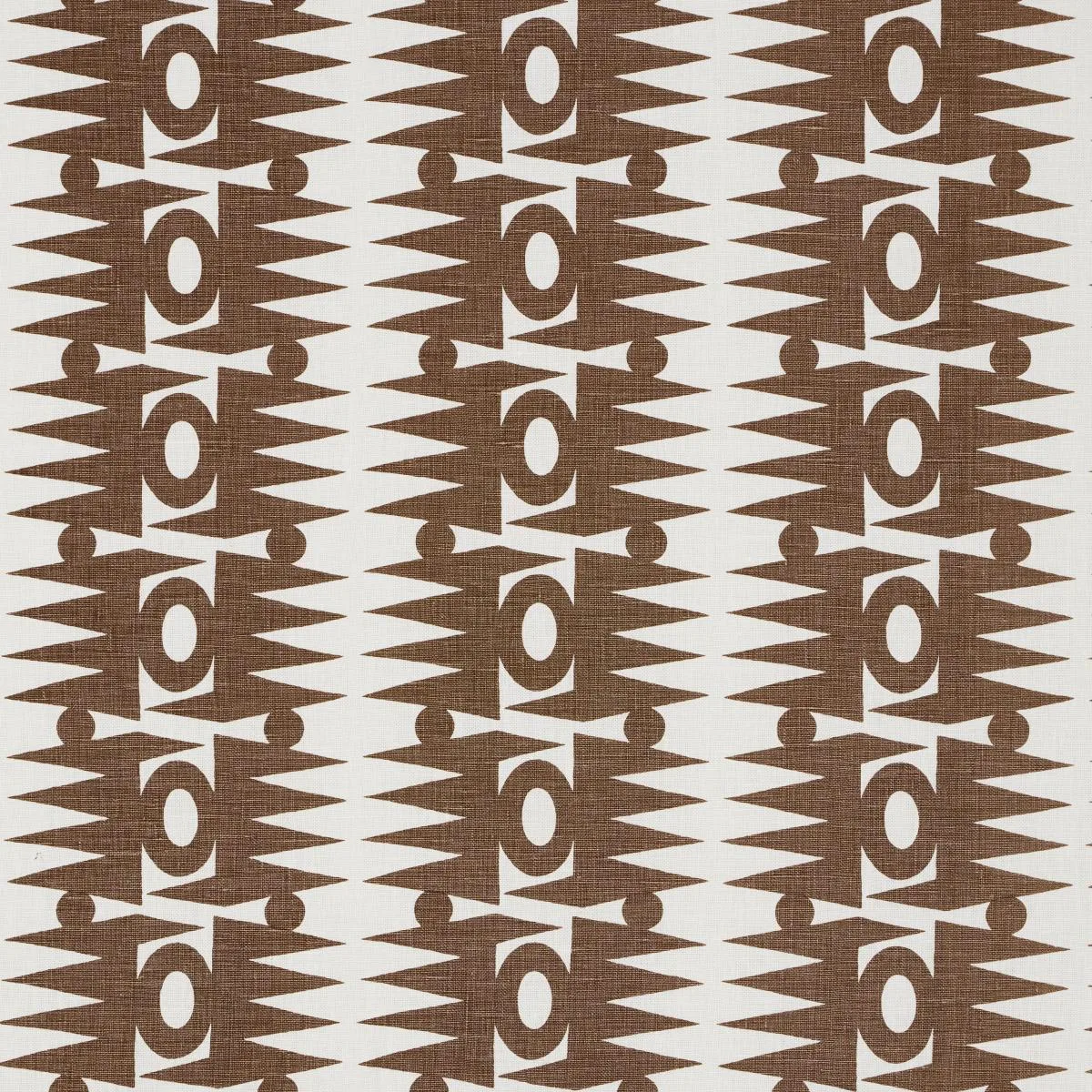 Schumacher 181522 Ra Brown fabric swatch