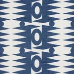 Schumacher 181520 Ra Navy fabric swatch