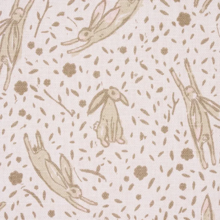 Schumacher 180441 Rabbit High Performance Print Blush fabric swatch