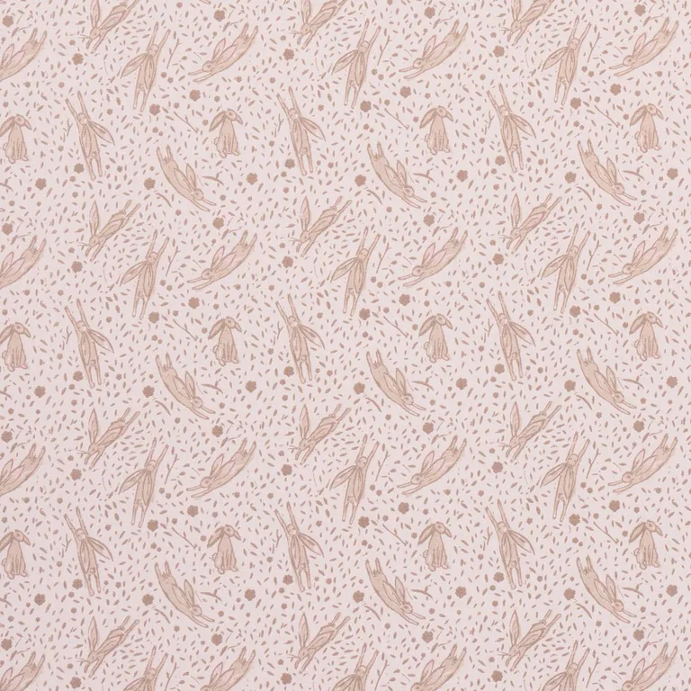 Schumacher 180441 Rabbit High Performance Print Blush fabric swatch