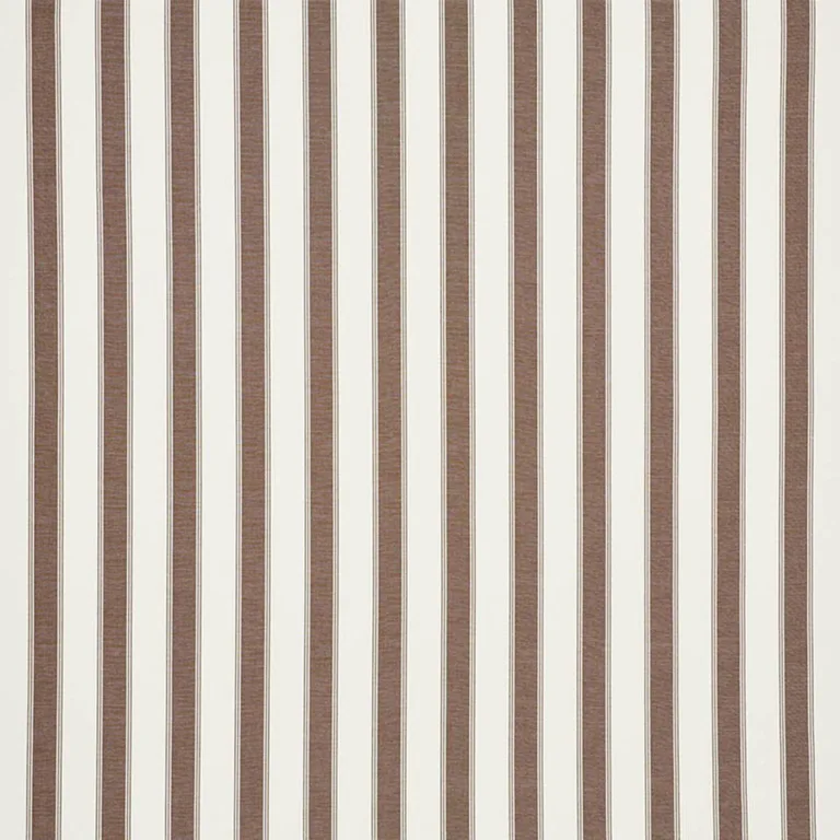 Schumacher 75822 Rafe Stripe Berber Brown fabric swatch
