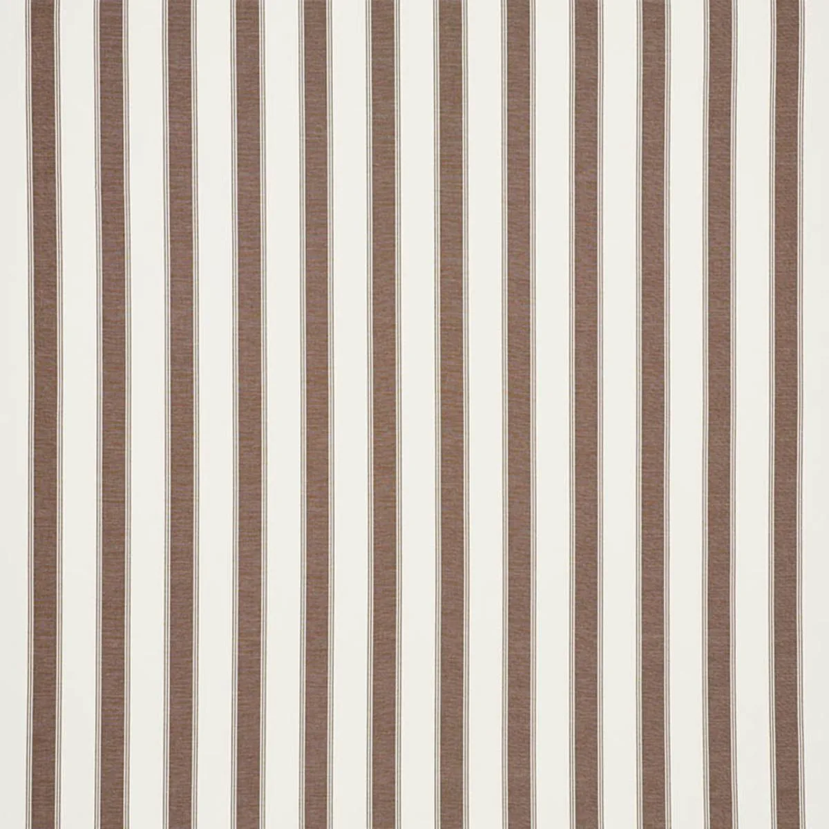 Schumacher 75822 Rafe Stripe Berber Brown fabric swatch