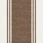 Schumacher 75822 Rafe Stripe Berber Brown fabric swatch