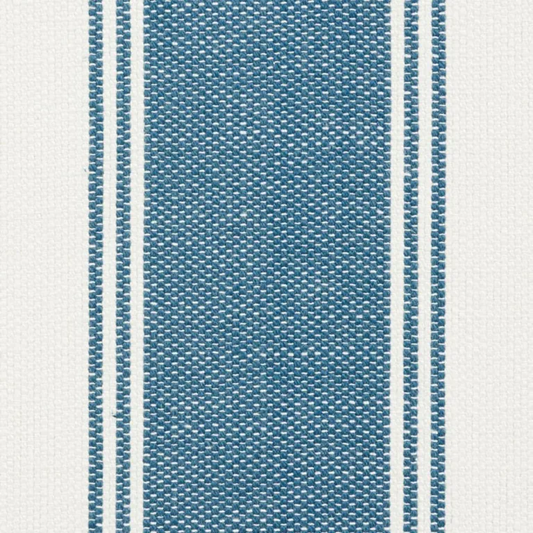 Schumacher 75823 Rafe Stripe Marine fabric swatch