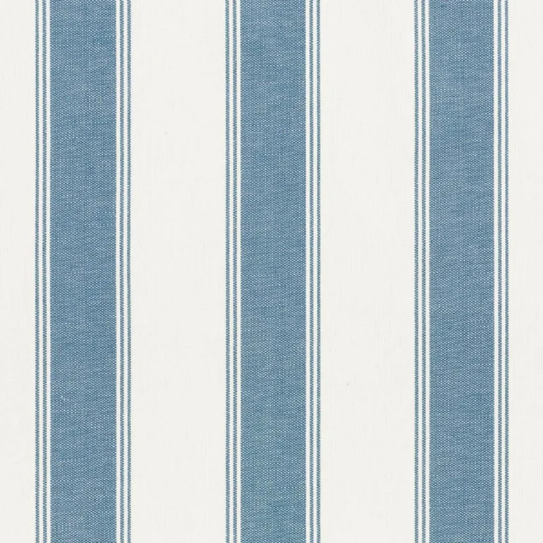 Schumacher 75823 Rafe Stripe Marine fabric swatch