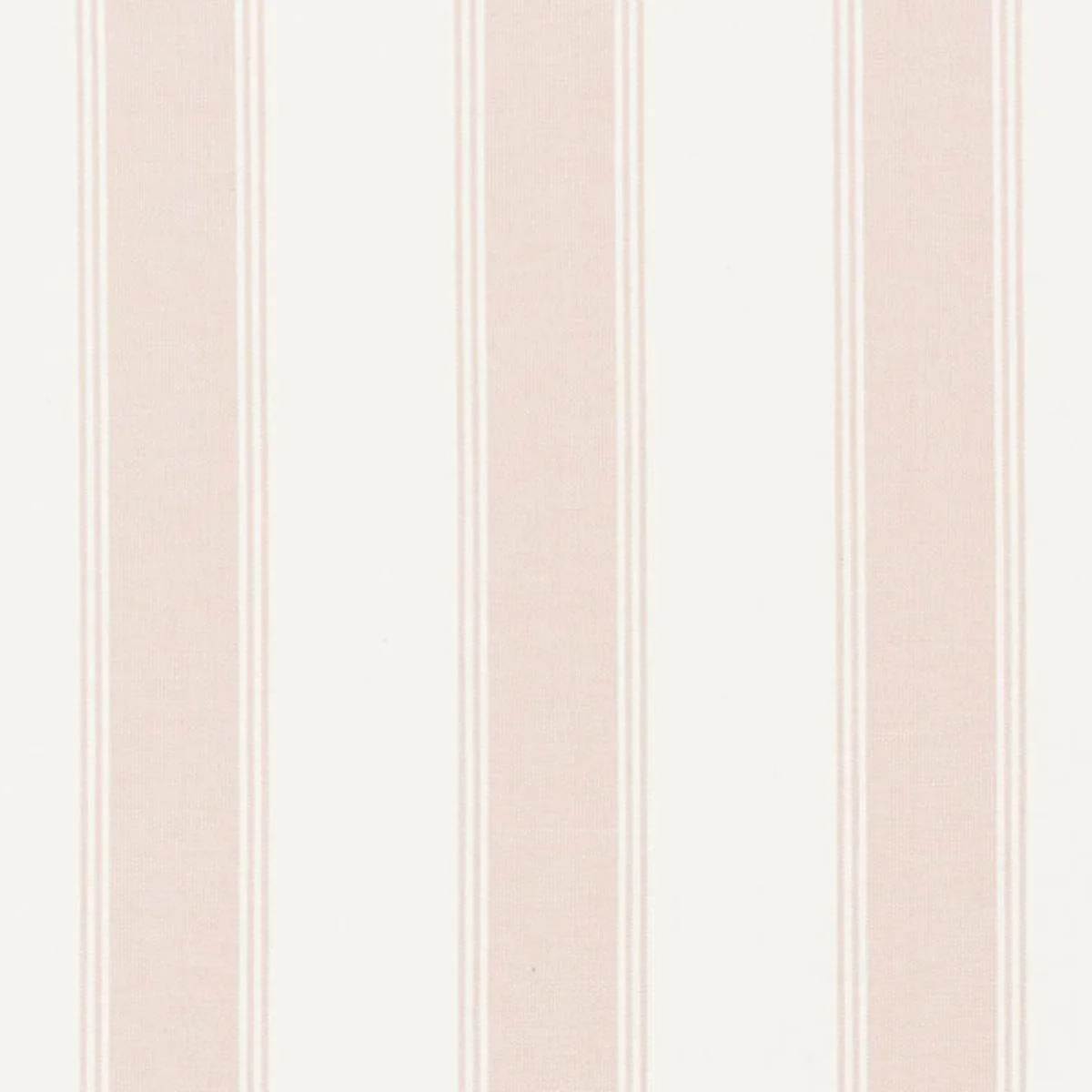 Schumacher 75820 Rafe Stripe Quiet Pink fabric swatch