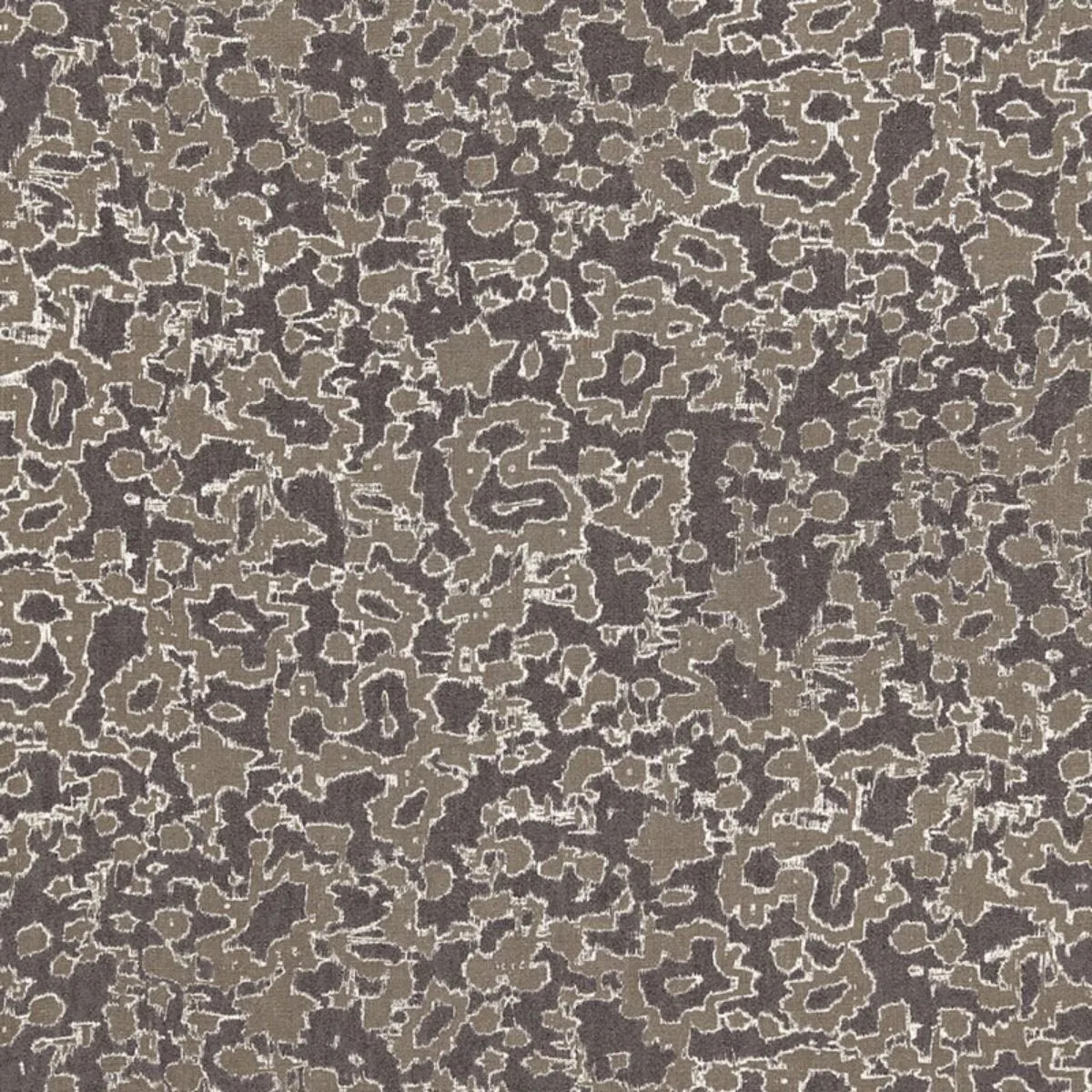 Schumacher 175392 Rain Dance Charcoal fabric swatch