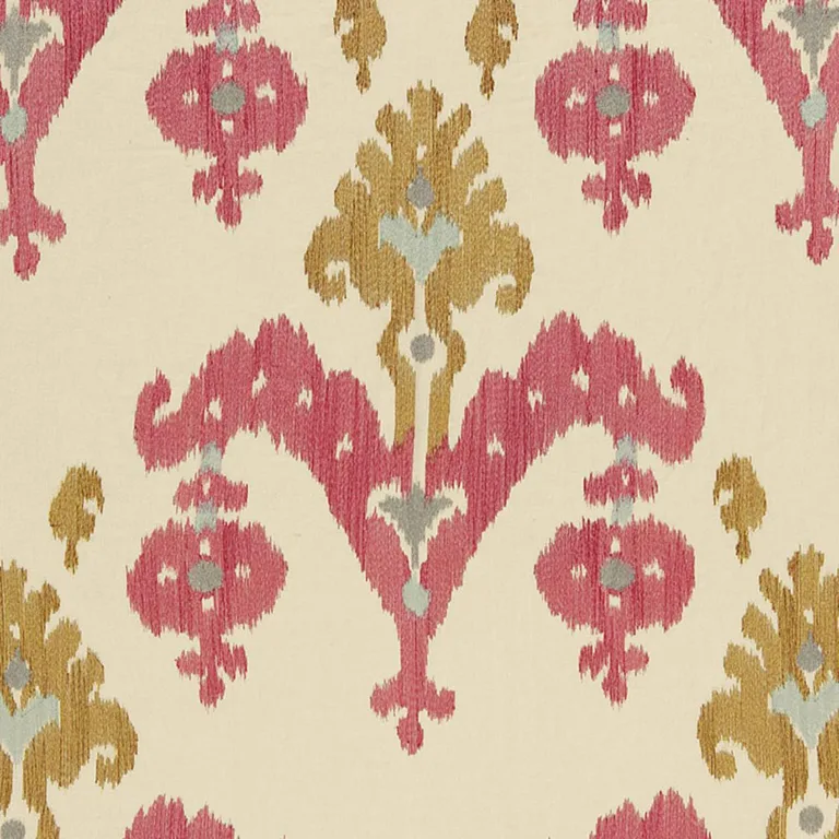 Schumacher 65810 Raja Embroidery Caravan fabric swatch