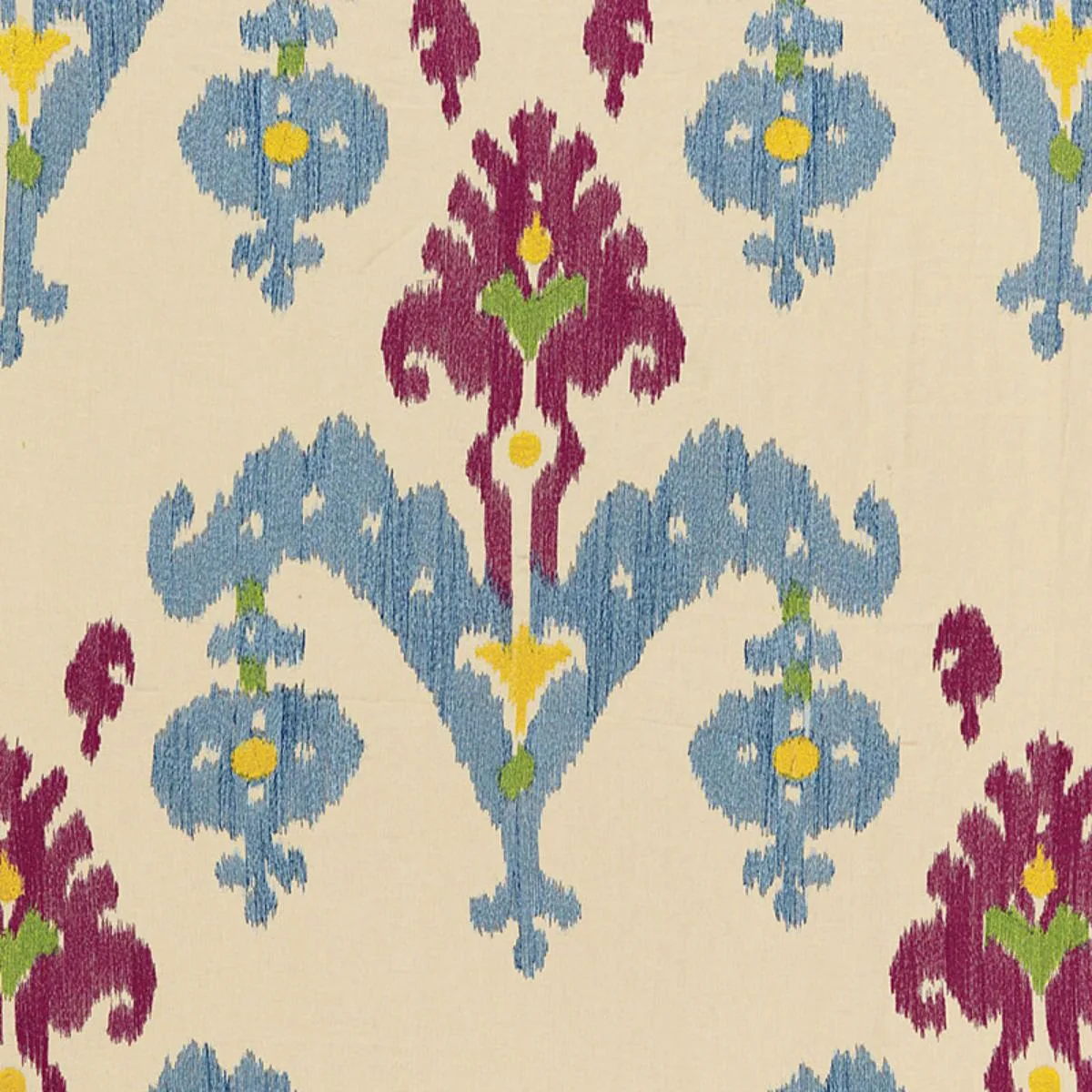 Schumacher 65812 Raja Embroidery Jewel fabric swatch