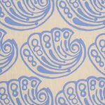 Schumacher 182750 Ramsgate Hand Block French Blue fabric swatch