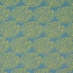 Schumacher 182751 Ramsgate Hand Block Seaweed fabric swatch