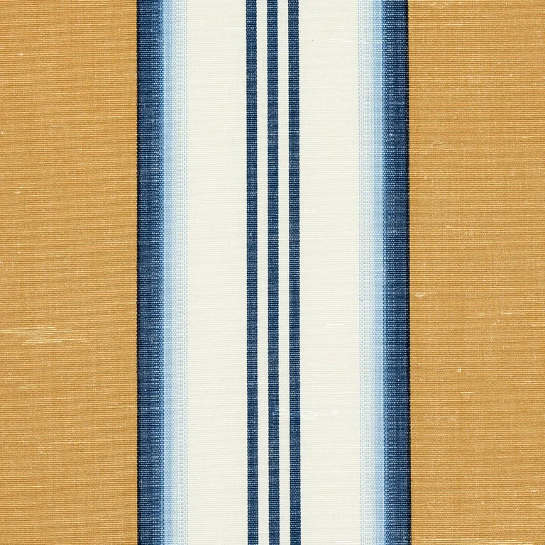 Schumacher 81420 Randolph Stripe Moiré Goldsmith fabric swatch
