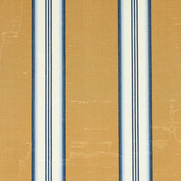 Schumacher 81420 Randolph Stripe Moiré Goldsmith fabric swatch