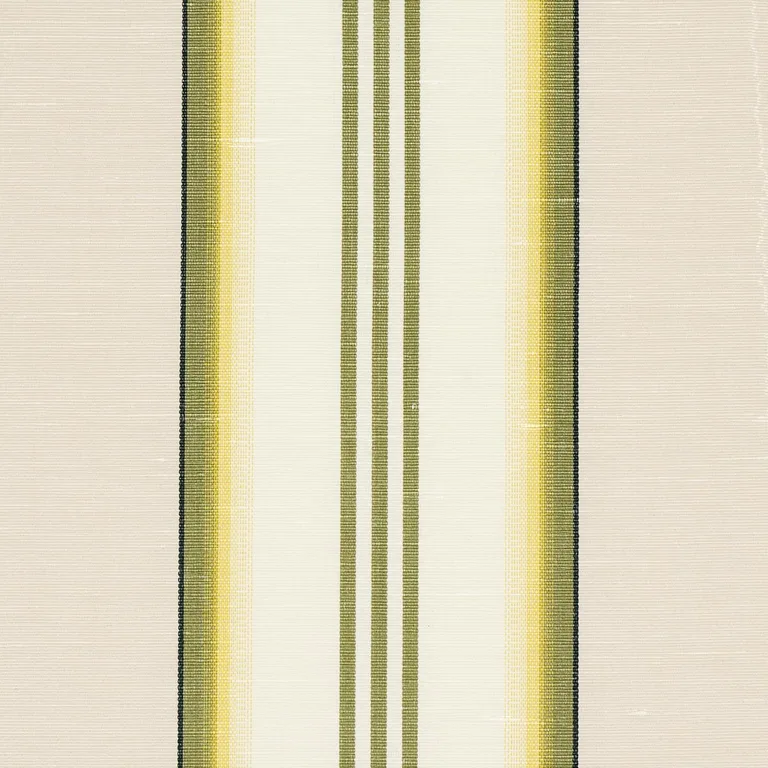 Schumacher 81421 Randolph Stripe Moiré Magnolia fabric swatch