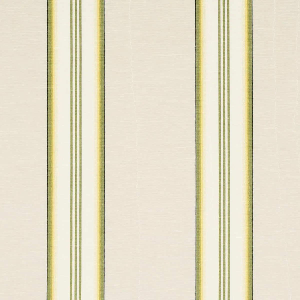 Schumacher 81421 Randolph Stripe Moiré Magnolia fabric swatch