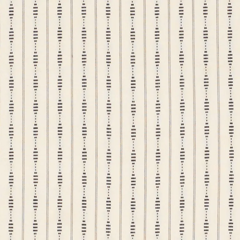 Schumacher 71900 Rania Stripe Black fabric swatch