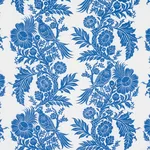 Schumacher 182531 Raven Woods Blue fabric swatch
