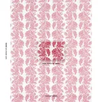 Schumacher 182532 Raven Woods Red fabric swatch