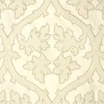 Schumacher 64742 Ravenna Embroidery Bone fabric swatch