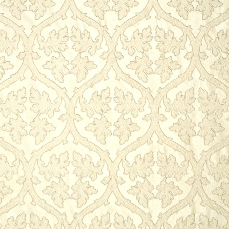 Schumacher 64742 Ravenna Embroidery Bone fabric swatch