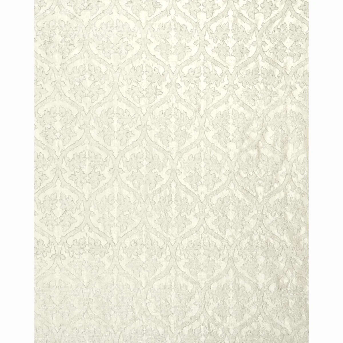 Schumacher 64743 Ravenna Embroidery Silver fabric swatch